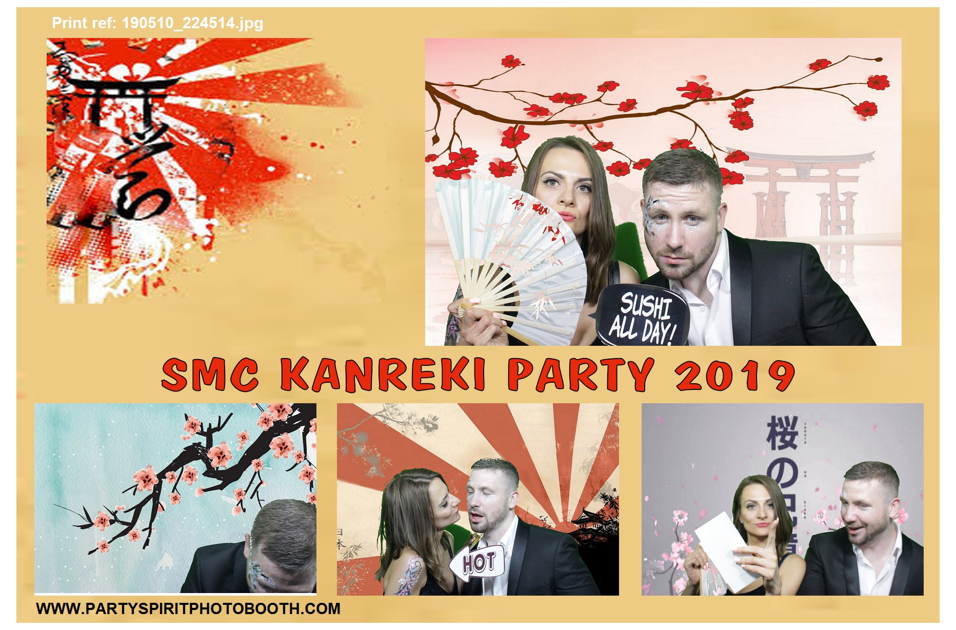 60th Japanese Theme Event | View more photos from the event at gallery.partyspiritphotobooth.com/u/PartySpiritPhotoBooth/60th-Japanese-Theme-Event